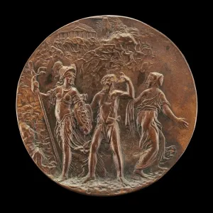 Minerva, Hercules und Umkehrung des Vize (c. 1571). Ersteller: Antonio Abondio