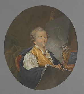 Heritage Art Sweden Drucke: The miniature painter Peter Adolf Hall
