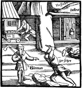 Black And White Mining Images Drucke: Mining, 1550