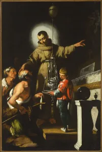 Oil On Canvas Baroque Style Drucke: The Miracle of Saint Didacus. Creator: Strozzi, Bernardo (1581-1644)