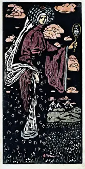Wassily Kandinsky Art Drucke: The Mirror, 1907. Creator: Kandinsky, Wassily Vasilyevich (1866-1944)