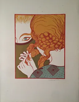 Fine Art Graphic Arts Drucke: The Mirror, c. 1920