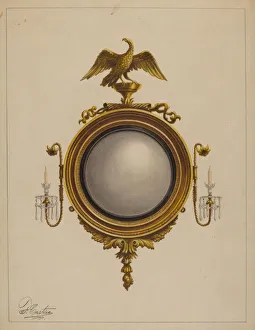 Spiegel (einer Paar), 1936. Schöpfer: Ferdinand Cartier