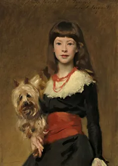 Drucke von Frau Beatrice Townsend, 1882 John Singer Sargent Drucke: Miss Beatrice Townsend, 1882. Künstler: John Singer Sargent