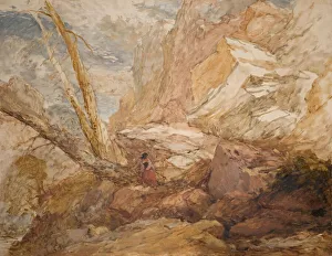 David Cox The Elder Paintings Drucke: The Missing Lamb, 1853. Creator: David Cox the elder