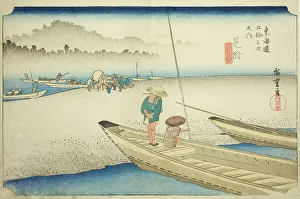 Japanese Woodblock Print Artists Drucke: Mitsuke: Tenryu River View (Mitsuke)