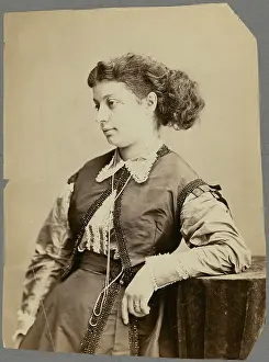 Albumen Silver Print Art Drucke: Mme Lina Sand nee Calamatta, 1861-1869. Creator: Nadar