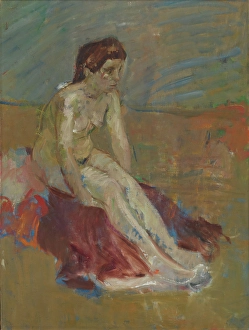 Modellstudie für Sif, 1908-1910. Ersteller: Karl Isakson