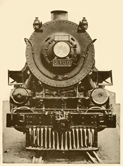 Black And White Train Images Drucke: A Monarch of the Rail, 1930. Creator: Unknown