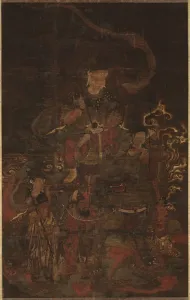 Monju und Begleiter, 1200er Jahre. Schöpfer unbekannt