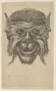 Affe-Maske aus diversen Masken, um 1635-45 von François Chauveau