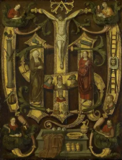 Wappen des Christus kombiniert mit Instrumenten der Leidung um 1560 von unbekannter Hand