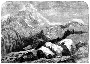 Mont Cervin (oder Matterhorn) von Gumont aus, Val Tournanche, 1858. Ersteller: Unbekannt.
