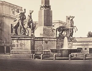 Albumen Print Techniques Drucke: Monte Cavallo, 1848-52. Creator: Eugene Constant