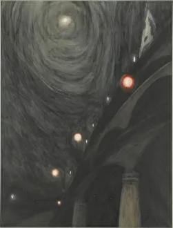 Belgian Fine Art Images Drucke: Moonlight and Light, c. 1909. Creator: Spilliaert, Leon (1881-1946)