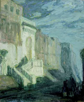 Mondlicht: Mauern von Tanger, zwischen 1913 und 1914. Erstellerin/Ersteller: Henry Ossawa Tanner