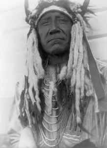 North American Indigenous Peoples Drucke: Two Moons-Cheyenne, c1910. Creator: Edward Sheriff Curtis