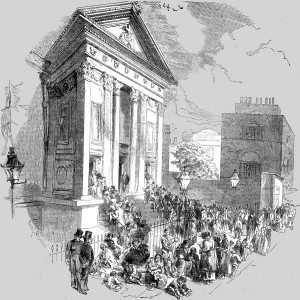Victorian Era Christianity Drucke: Moorfields Chapel; Easter Sunday, 1854. Creator: Unknown