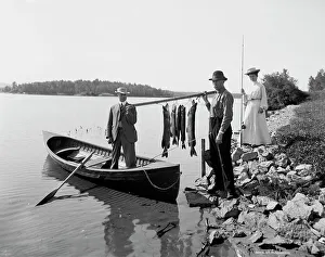 Heritage Art America Drucke: A Morning's catch in the Adirondacks, c1903. Creator: Unknown