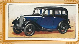 Classic Car Illustration Drucke: Morris Eight Saloon, c1936