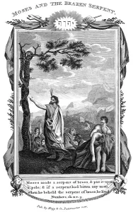Jewish Heritage Pictures Drucke: Moses and the Brazen Serpent, c1808
