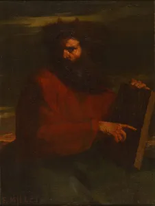 Die Darstellung von Moses mit den Zehn Geboten aus dem Jahr 1841