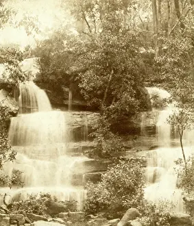 Black And White Landscapes Drucke: Mosman Bay: upper falls. Creator: Unknown