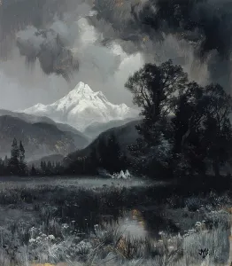British Columbia Mountains Drucke: Mount Grohman, date unknown. Creator: Thomas Moran