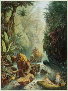 Victorian Art Prints Drucke: The Mountain Stream, n.d. Creator: George Baxter