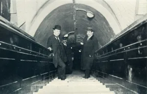 Thomas W Corbin Artwork Drucke: A Moving Staircase, 1922. Creator: Unknown