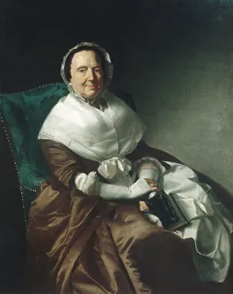 John Singleton Copley Paintings Drucke: Mrs. Sylvanus Bourne, 1766. Creator: John Singleton Copley