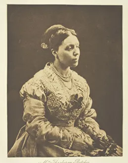 Photogravure Art Prints Drucke: Mrs. Thackeray Ritchie, 1870, printed c. 1893. Creator: Julia Margaret Cameron
