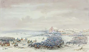 Napoleon Bonaparte Art Drucke: Murats Cavalry Charge at Eylau