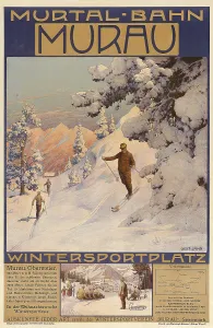 Skiing In Austria Drucke: Murau, c1908-1910. Creator: Jahn, Gustav (1879-1919)