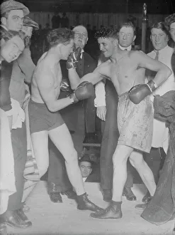 Black And White Boxing Images Drucke: Bill Murray & Jim Clabby, between c1910 and c1915. Creator: Bain News Service