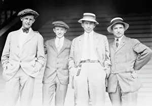 Black And White Tennis Images Drucke: Murray, Johnston, McLaughlin [i.e. McLoughlin], Bundy, 1914. Creator: Bain News Service