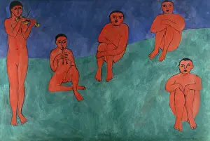 Drucke von Musik, 1910 Henri Matisse Drucke: Musik, 1910. Künstler: Henri Matisse