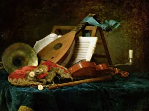 Parisian Fine Art Images Drucke: Musical instruments, 1770