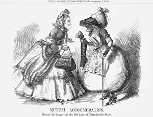 Punch Magazine Satire Drucke: Mutual Accommodation, 1860