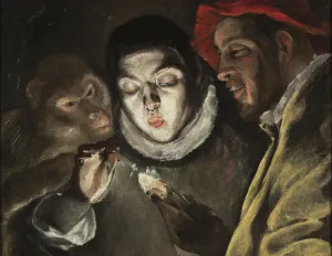 Bildende Kunst Drucke: Die Fabel, um 1580. Künstler: El Greco, Dominico (1541-1614)