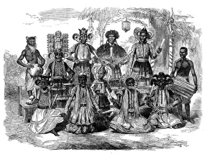 Eigene Leistung, Hobson Jobson genannt, auf dem Fest des neuen Jahres der Cingalesen 1870. Ersteller: Unbekannt.