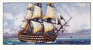Vintage Sailing Vessel Drucke: A Naval Cutter, 1937