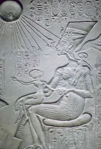 Egyptian Royal Family Drucke: Nefertiti and two of her daughters