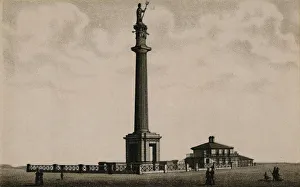 Norfolk Landmarks Drucke: Nelsons Pillar, c1880. Creator: Unknown