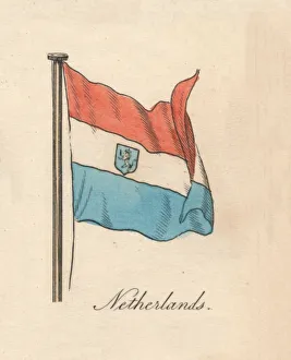 Dutch Nationality Symbol Drucke: Netherlands, 1838