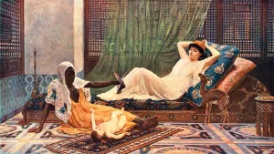 Ein neues Licht im Harem, 1884, (c1902). Schöpfer unbekannt