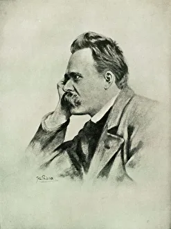 Friedrich Nietzsche Drucke: Nietzsche, (1919). Creator: Unknown