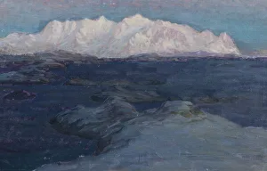 Lofoten Island Landscape Drucke: Night over Store Molla. Study from Lofoten. Creator: Anna Katarina Boberg