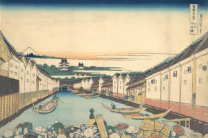 Nihonbashi im Edo (Edo Nihonbashi) aus der Reihe "Thirty-six Views of Mount Fuji