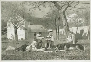 Winslow Homer Artwork Drucke: The Nooning, 1873. Creator: Unknown